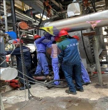 恒力石化AOLO清洗現(xiàn)場(chǎng)