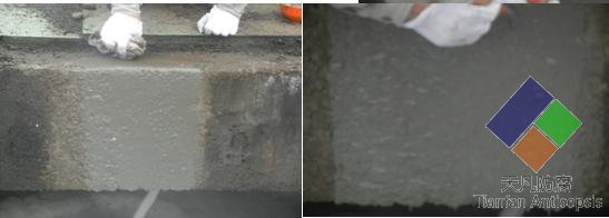 惠煉曝氣池（生化池）混凝土壁防腐防滲實驗也已完成