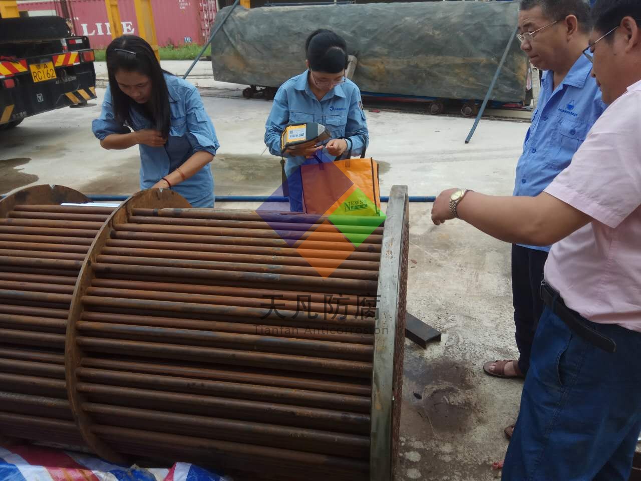 中化泉州石化2017年檢修換熱器EFT防腐啟動